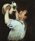 Pitcher Paintings - Boy with a Pitcher by Edouard Manet